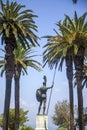 Achilleion statue at Corfu, Greece Royalty Free Stock Photo
