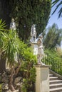 Achilleion statue at Corfu, Greece Royalty Free Stock Photo