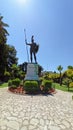 Achilles as guardian of the Achilleion palace for the Empress Elisabeth of Austria Sisi in Corfu island, Ionian sea,