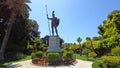 Achilles as guardian of the Achilleion palace for the Empress Elisabeth of Austria Sisi in CorfuKerkyra island, Ionian sea