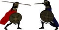 Achilles and Hector Royalty Free Stock Photo