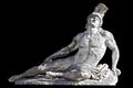 Achilles statue from Achilleion palace at Corfu Royalty Free Stock Photo