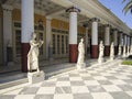 Achillion palace statues Royalty Free Stock Photo