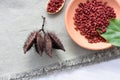 Achiote, annatto, bixin, urucÃÂº or onoto is a natural red pigment for coloring and cooking