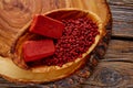 Achiote seasoning annatto seed Mexico popular Royalty Free Stock Photo