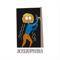 Achluophobia Vector Illustration Royalty Free Stock Photo