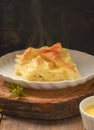Achma , pie with cheese . Royalty Free Stock Photo