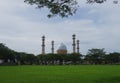 Beautiful view of Achmad Bakrie mosque in Kisaran, North Sumatera, Indonesia Royalty Free Stock Photo