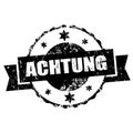 Achtung stamp,
