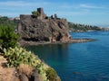 Aci Castello castle at Sicily. Italy Royalty Free Stock Photo