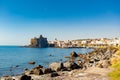 Aci castle near Catania, Italy Royalty Free Stock Photo