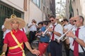 ACI TREZZA, ITALY - JUNE, 24 2014 - San Giovanni traditional parade celebration