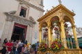 ACI TREZZA, ITALY - JUNE, 24 2014 - San Giovanni traditional parade celebration