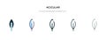 Acicular icon in different style vector illustration. two colored and black acicular vector icons designed in filled, outline,