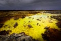 Acid color from the Dallol Royalty Free Stock Photo