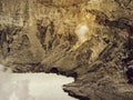 Acid lake in the crater of the volcano Poas Costa Rica Royalty Free Stock Photo