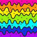 Acid psychedelic trippy rainbow background. Groovy wavy banner