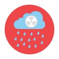 Acid rain color with background vector icon which can easily modify or edit