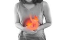 Acid Reflux Disease Symptoms Or Heartburn Royalty Free Stock Photo