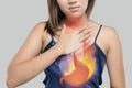 Acid Reflux Disease Symptoms Royalty Free Stock Photo