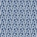 Acid wash blue jean effect texture with decorative linen mottled background. Seamless denim textile fashion cloth fabric