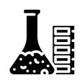 acidity of peat glyph icon vector illustration Royalty Free Stock Photo