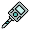 Acidity ph meter icon vector flat