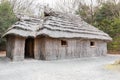 Acient house thatched roof building of Ainu.