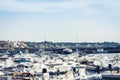 Acitrezza harbor with fisher boats next to Cyclops islands, Catania, Sicily Royalty Free Stock Photo