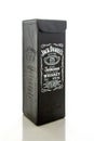 Ack Daniels Whiskey Bottle 70cl in Black Leather Gift Box