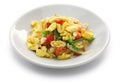 Ackee and saltfish, jamaican cuisine Royalty Free Stock Photo