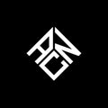 ACN letter logo design on black background. ACN creative initials letter logo concept. ACN letter design