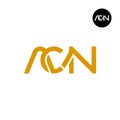 ACN Logo Letter Monogram Design Royalty Free Stock Photo