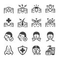 acne icon set