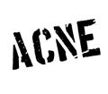 Acne rubber stamp