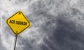 Aco squash - yellow sign with cloudy background