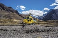 Aconcagua, in the Andes mountains in Mendoza, Argentina. Royalty Free Stock Photo