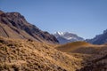 Aconcagua south wall view from Aconcagua Provincial Park in Cordillera de Los Andes - Mendoza Province, Argentina Royalty Free Stock Photo