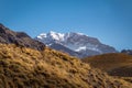 Aconcagua south wall view from Aconcagua Provincial Park in Cordillera de Los Andes - Mendoza Province, Argentina Royalty Free Stock Photo