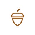 Acorn icon design template vector isolated Royalty Free Stock Photo