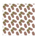 Acorn. Ripe oak tree seed. Simple seamless pattern. Royalty Free Stock Photo