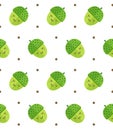 Acorn Seamless Pattern