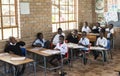 Afircan school children in classroom