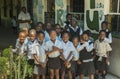 Afircan school children in at school