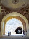 Acoustic arched gateway at historic fort