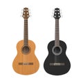 Acoustic Classic Guitar is Brown and Black Color