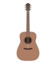 Acoustic classic guitar isolated icon