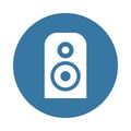 acoustic column icon in Badge style