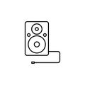 acoustic column outline icon. Element of equipment icon for mobile concept and web apps. Thin line acoustic column outline icon