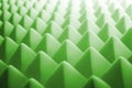 Acoustic foam - green Royalty Free Stock Photo